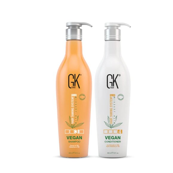 GK Hair Set Vegan Shampoo & Conditioner 650 ml - Picture 1 of 4